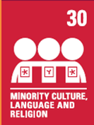 Image shows the United Nations rights of the child number 30 minority culture, language and religion