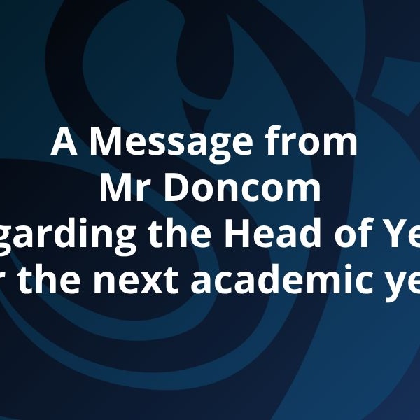 Message for Year 8 Parents and Carers