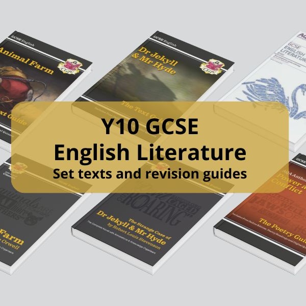 Y10 English set texts and revision guides