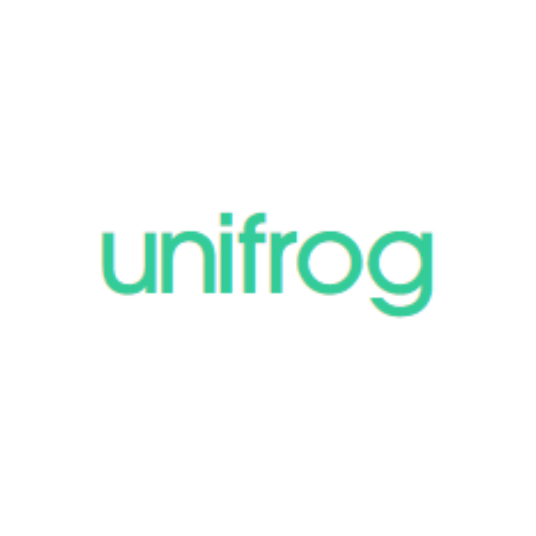 Image shows the Unifrog logo which is the word unifrog in green lowercase letters