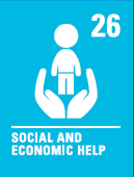 Image shows the United Nations rights of the child number 26 - social and economic help