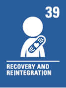 Image shows the United Nations rights of the child number 39 recovery and reintegration