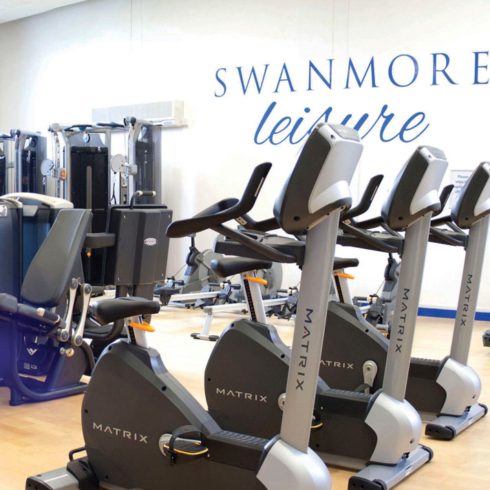 Image shows exercise bikes in the Fitness Suite