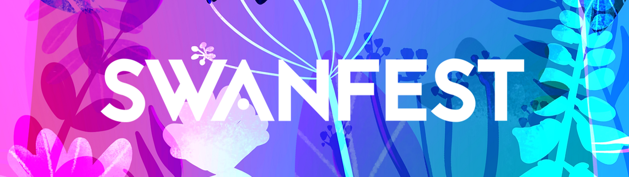 Image shows the Swanfest logo.