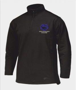 Image shows PE quarter zip outer top which replaces the black Swanmore hoodie from September 2024