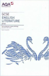 Image shows the cover of the AQA Anthology of Power and conflict poetry