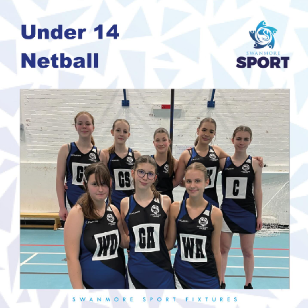 Image shows members of the Under 14 netball team