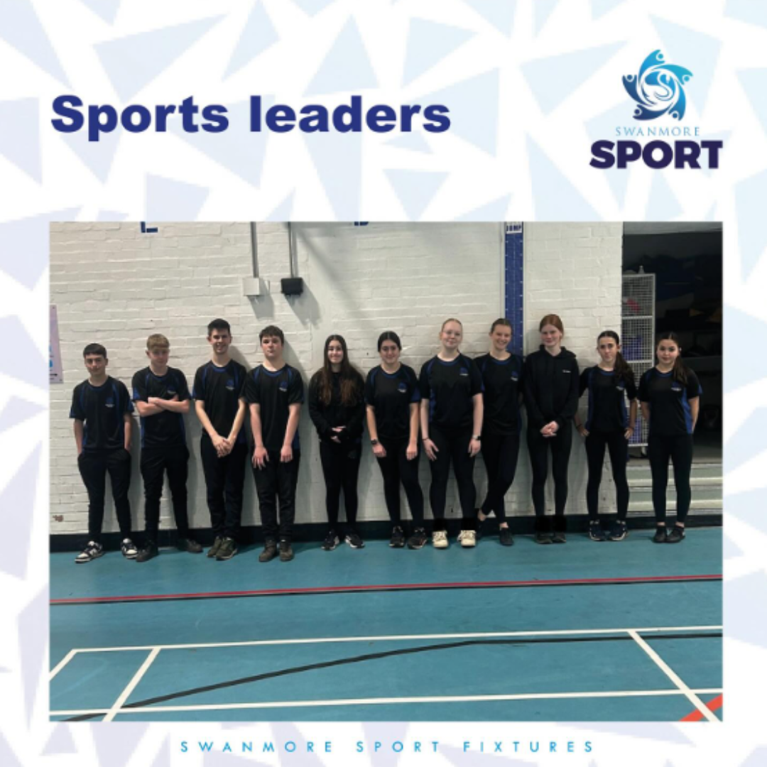 Image shows some of the Sports Leaders at Swanmore College