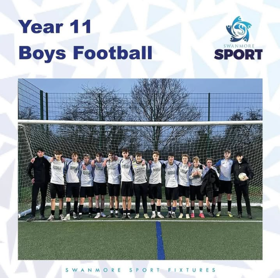 Image shows members of the Y11 boys football team