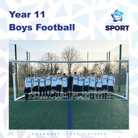 Image shows members of the Y11 boys football team