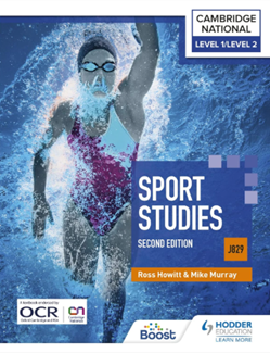 Image shows the front cover of the Cambridge Nationals Level 1 and Level 2 Sports Studies Revision Guide